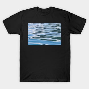 Blue Calm Dreamy Ocean Water Surface Tranquil Sea Waves T-Shirt